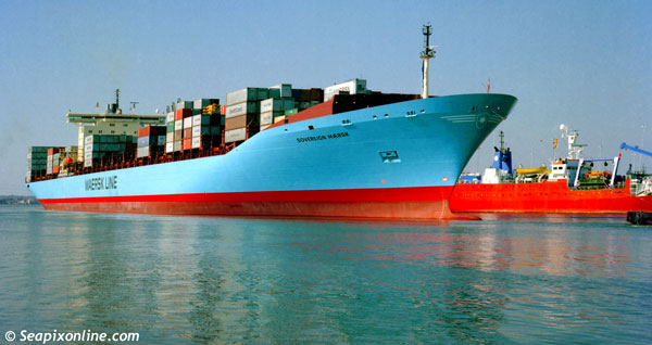 Sovereign Maersk, MSC Domna X 9120841 ID 726
